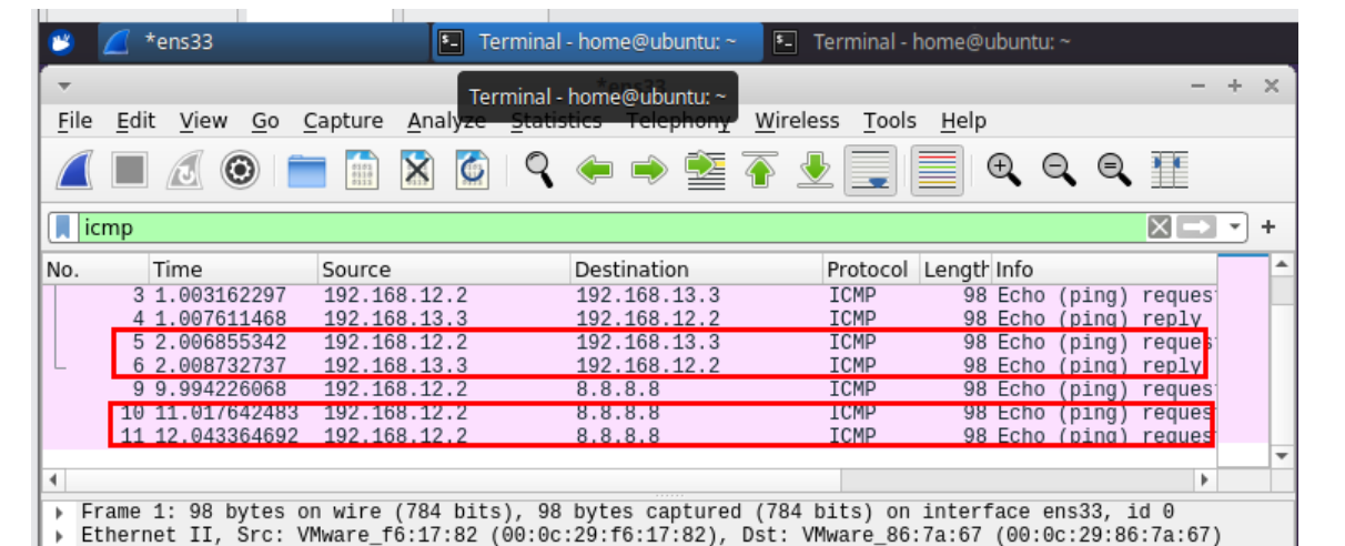 NAT troubleshooting capture from the Juniper vSRX Network Services Lab